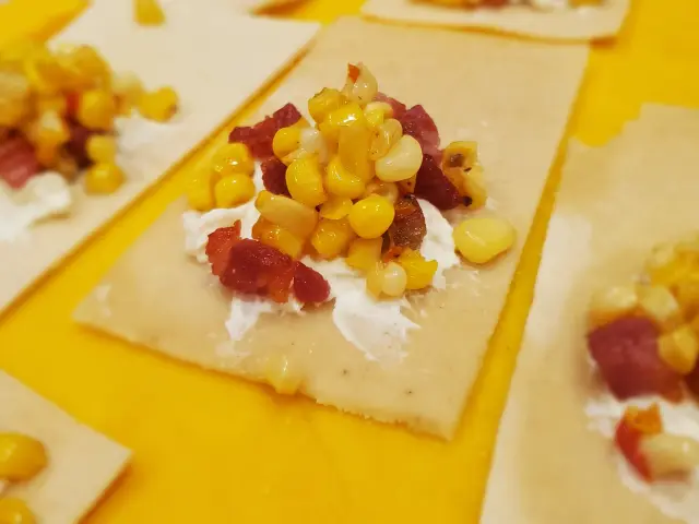 Bacon Corn Ravioli recipe